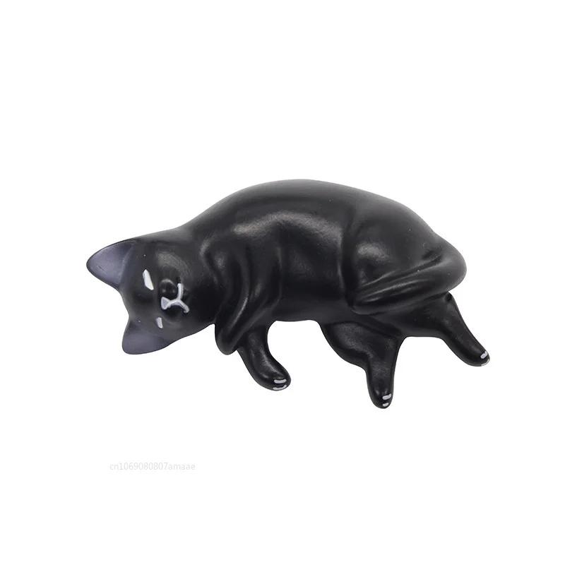 

1 шт. Ленивый кот Магнит на холодильник Наклейка на стену для сообщений и фотографий Креативный милый спящий кот DIY Микроландшафт Домашнее украшение