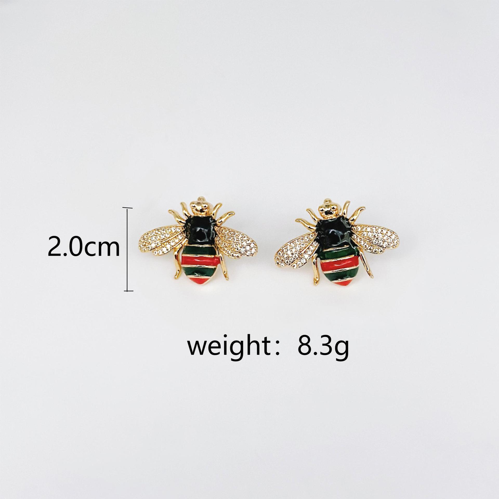 

Летние серьги-гвоздики в виде насекомых-пчел, милые серьги-гвоздики с индивидуальностью, простые модные серьги в стиле ретро с маленькой пчелкой