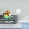 Glass Conch Figurine Sea Animal Art Decor Craft Statue Ornament for Home Office Entryways Room