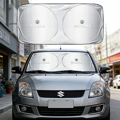 Auto Windschutzscheiben-Sonnenschutz Abdeckung Sonnenblende UV-Schutz Zubehör für Suzuki Swift Vitara Baleno Jimny Samurai Ignis DZire Splash