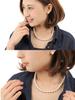 [MAHINA] Made In Japan Shell Pearl 8mm Two-Piece Set with Luxury Case, Suitable for Formal Occasions (White: Earrings)