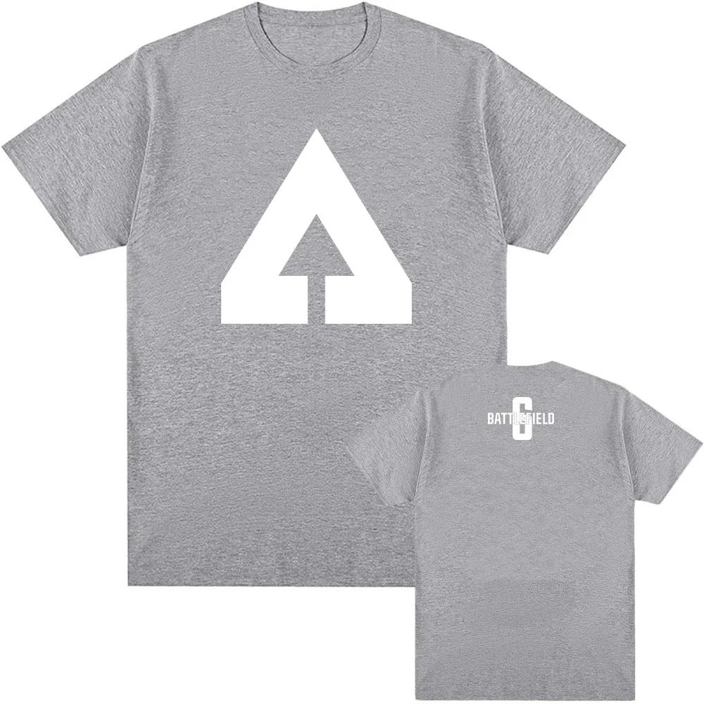 Men Clothing Game Battlefield 6 Printing Tshirts Short Sleeve Cotton Loose Tshirt Unisex Streetwear Hip Hop Oneck Male T Shirt