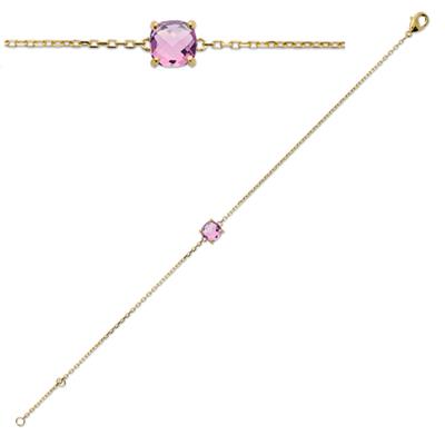 [Q8156] - Rose Gold 'Sissi' Gold Plated Bracelet - 6 Mm