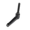 Black Locking Clamping Lever Adjustable Handle External Male Thread (M8*30)