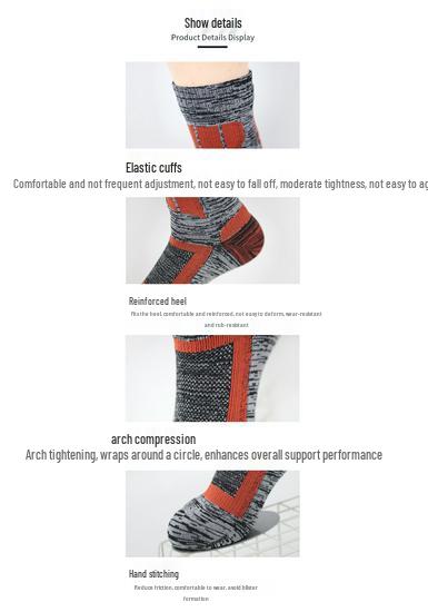 Waterproof Breathable Winter Sports Socks for Mountaineering, Cycling, Fishing & Skiing - Double Layer, Thickened & Warm