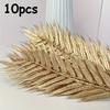 10pcs/5pcs Golden Willow Leaf Simulation Golden Leaves, Wedding Centerpieces, Bridal Showers, Parties, Garden Decor New Year