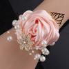 Künstliche Rose Brautjungfer Handgelenksblumen Band Hochzeitsblumen Armband Hochzeitsfeier