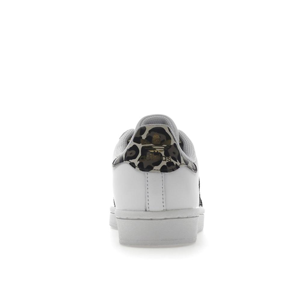 Adidas Superstar White Leopard Women Sneakers Cloud-White Core-Black Gold-Metallic FX6101