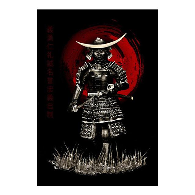 Japonský starověký vojenský velitel plakát vinobraní malba na plátně nástěnná malba v domácí výzdobě obývacího pokoje bez rámečku