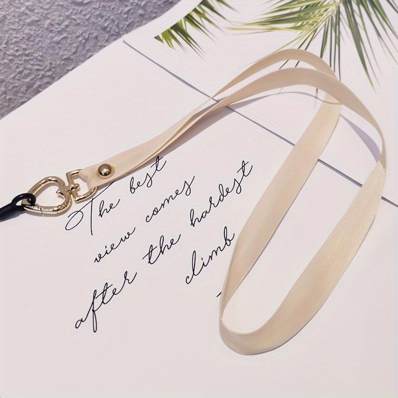 2 Stück Pfirsichherz-Schnalle Handy-Lanyard Lang Abnehmbare Schnalle Gurtband Seil Schlüssel Arbeitsausweis Kartenhülle Lanyard