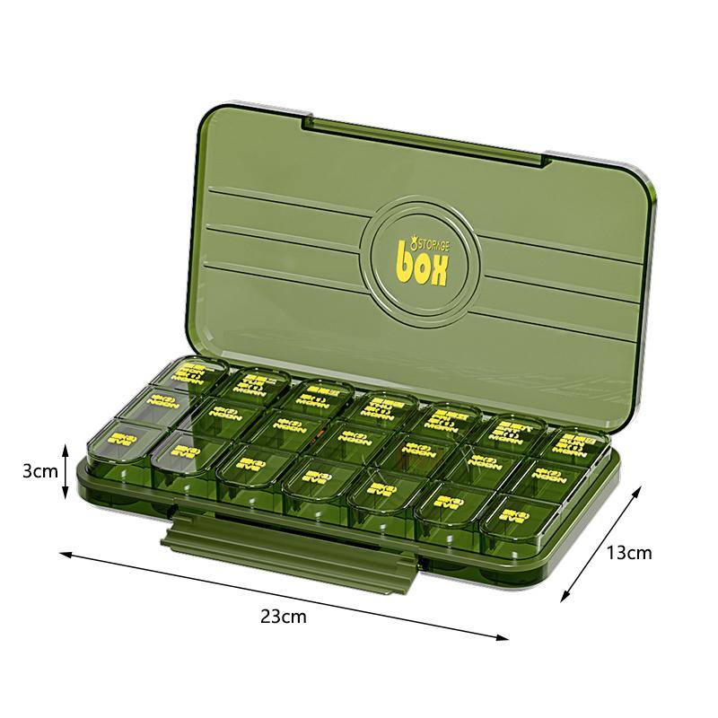 Portable Weekly 7 Days Pill Case Separated Multi Grid Medicine Dispenser Waterproof Dustproof Travel Medicine Pill Container