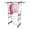 Adjustable Rolling Garment Rack Clothes Storage Drying Hanging Wardrobe Storage Organizer