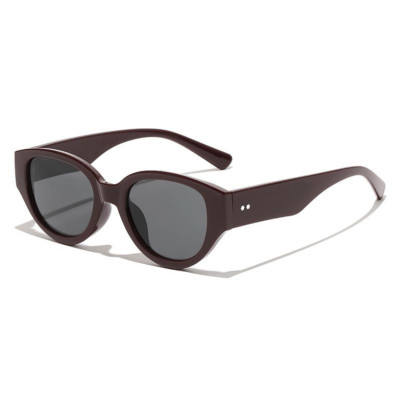 

Unique Cat-Eye Sunglasses Retro Oval Sunglasses вино красного