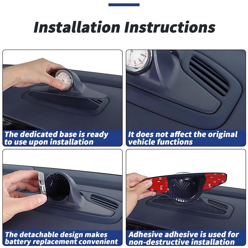 for Geely Monjaro KX11   2024 Accessories Dashboard Clock Center Console  Electronic Quartz Clock