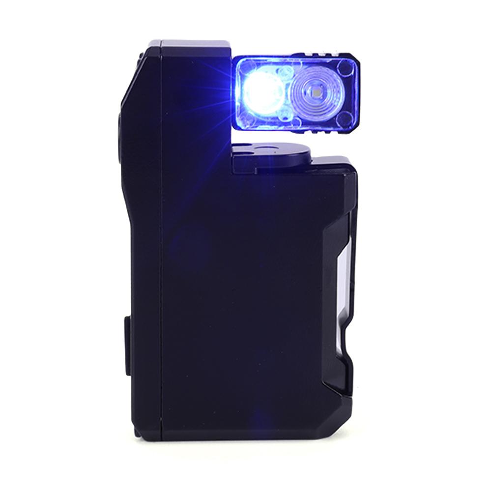 EDC Pocket Flashlight Compact Torch Rechargeable Portable Flat Flashlight Dual Light Source LED Flashlight for Outdoor Emergency