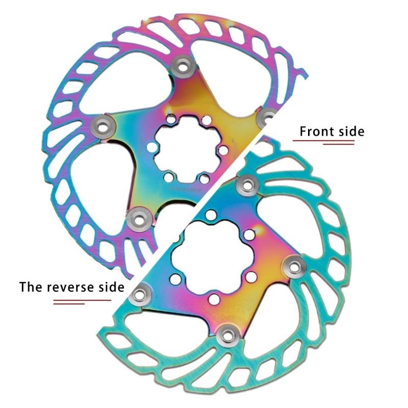 140/160/180/203mm 6 Hole Disc Brake Rotors Aluminum Alloy Floating Brake Rotors for Road Bike and Mountain Bike Part