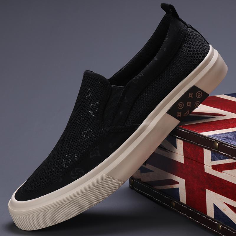 

Мода 2024 Новая мужская парусиновая обувь Слипоны Плоская Уличная Мужские кроссовки Легкие мокасины для вождения Дышащая мужская парусиновая обувь SS24611 44