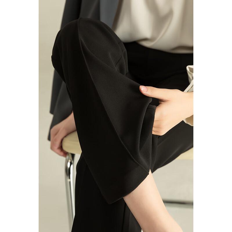 Mengshuya Women's High-Waist Slim Fit Micro Flare Pants