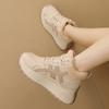TUINANLE Women Winter Warm Platform Snow Trainers Cotton Plush Sneakers High Top Ladies Shoes