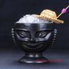 Schwarze Totem-Tasse Tiki-Cocktailglas Retro Amerikanisches Hawaii Restaurant Bar Keramik Trinkbecher Persönlichkeit Keramik Weinbecher