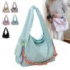 Trendy Nylon Crossbody Bag with Colorful Weaving, Large Capacity, Versatile as Tote, Shoulder, or Underarm Bag