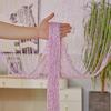 3m X 3m Colorful Silver Glitter Tassel String Curtain, Extra Dense Hanging Room Divider Curtain for Wedding Living Room Entryway