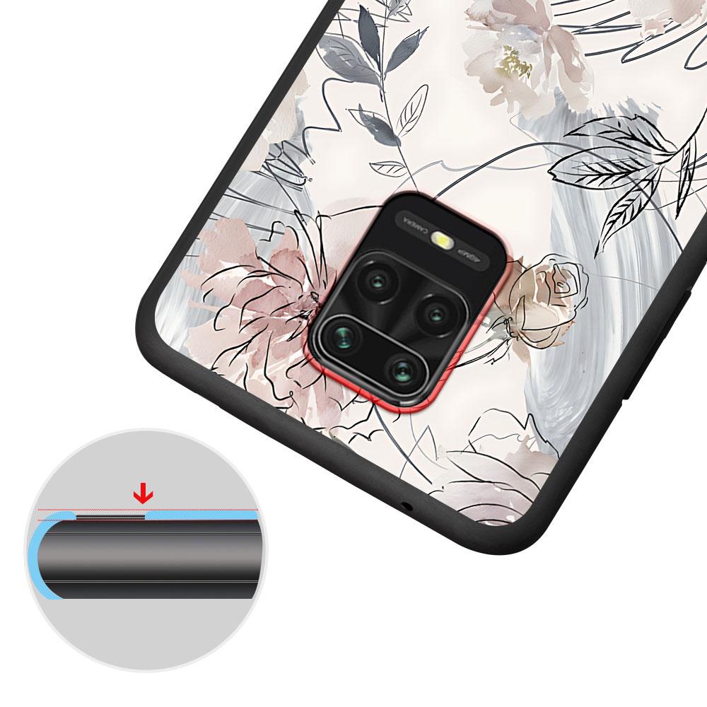 Rose Love Heart Gold Case for Xiaomi Redmi 10A 10C 9C 12C 9A 9i 10 12 9 Prime 9T K40 Pro Soft TPU Mobile Phone Bag Cover