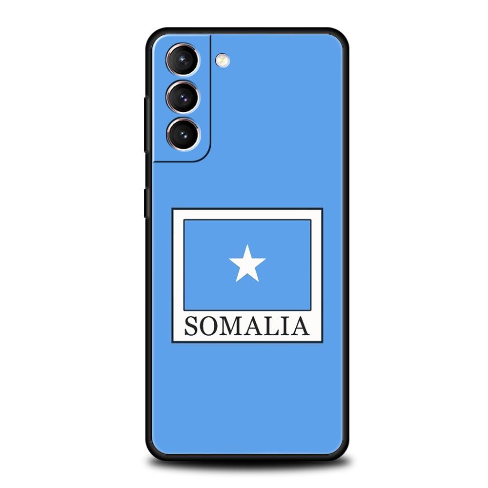Phone Case For Samsung Galaxy S25 Edge S24 S23 S22 S21 Ultra S20 FE 5G S10 S10E S9 Plus Soft Cover Somali Somalia National Flag