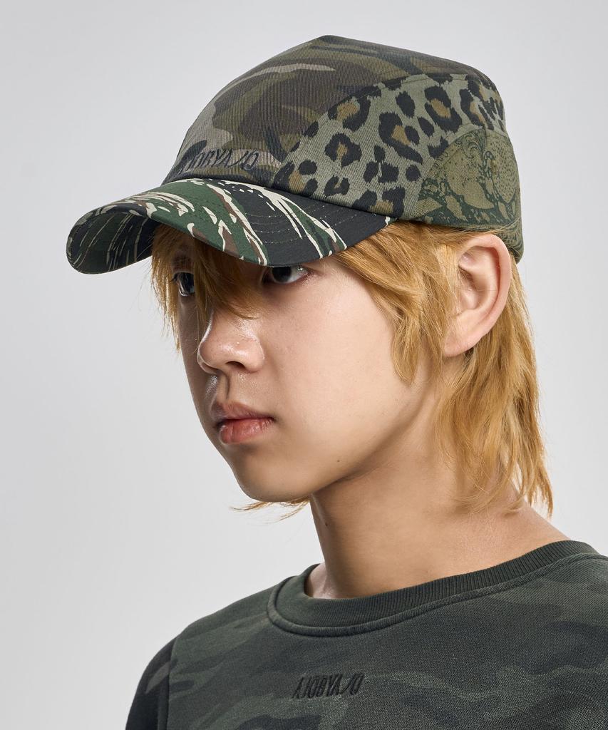 AJOBYAJO Pattern Mixed Cap [Khaki]