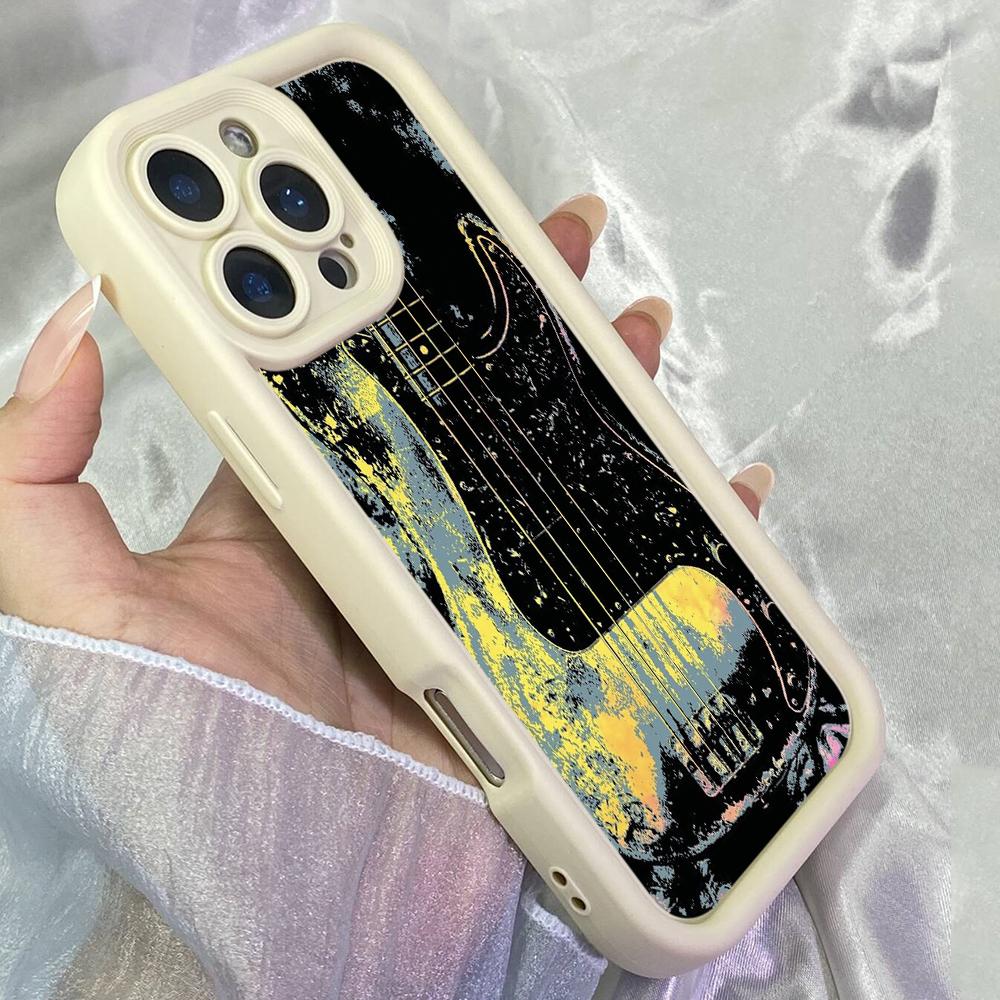 JT56 Bass Vintage Phone for iPhone 17 16 15 Pro Max Samsung S26 S25 Ultra A17 A16 A07 A56 A55 Xiaomi 15T Redmi Note 14 Pro Plus Soft TPU Case Cover