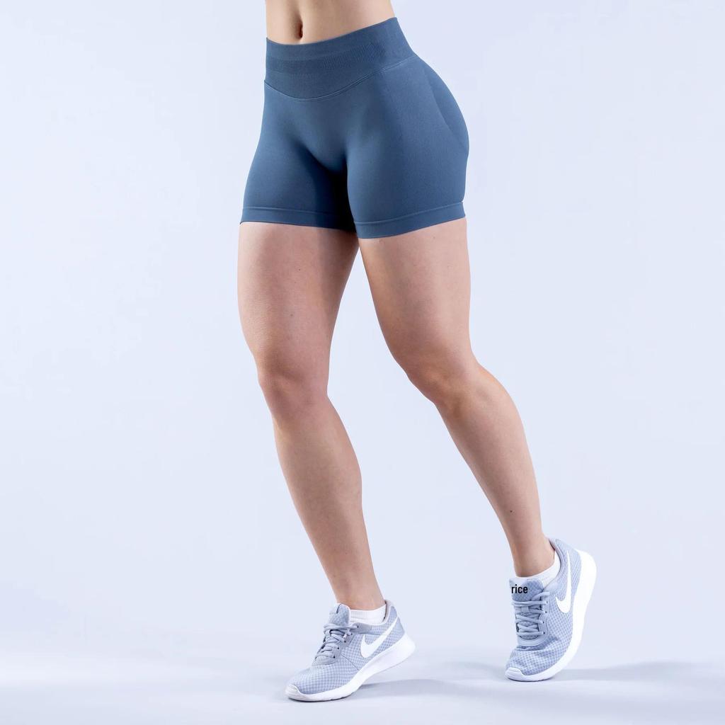 Women's Low-Waist Hip-Lifting Yoga Shorts - High-Elastic, Three-Section Design for Optimal Fitness