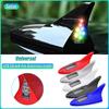 Car Solar LED Shark Fin Antenna Light Anti Collision Warning Lamp Universal Automobile Modeling Decorative Accessory