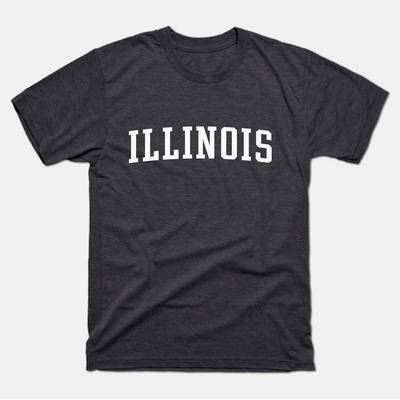 Camiseta de Illinois | Camiseta Clásica de Illinois | Camiseta Unisex para Adultos de Illinois Camiseta Unisex