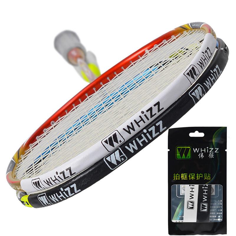 2Pcs/Pack Badminton Racket Head Protection Sticker Pu Self Adhesive Protector Tape Wear Resistant Badminton Accessories
