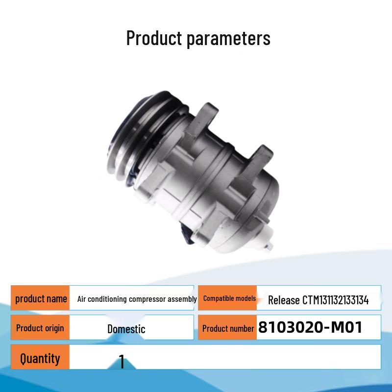 Tinglong AC Compressor for Jiefang CTM/MV3 Series