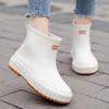 Stylish Japanese Mid-Calf Non-Slip Rain Boots for Household Tasks