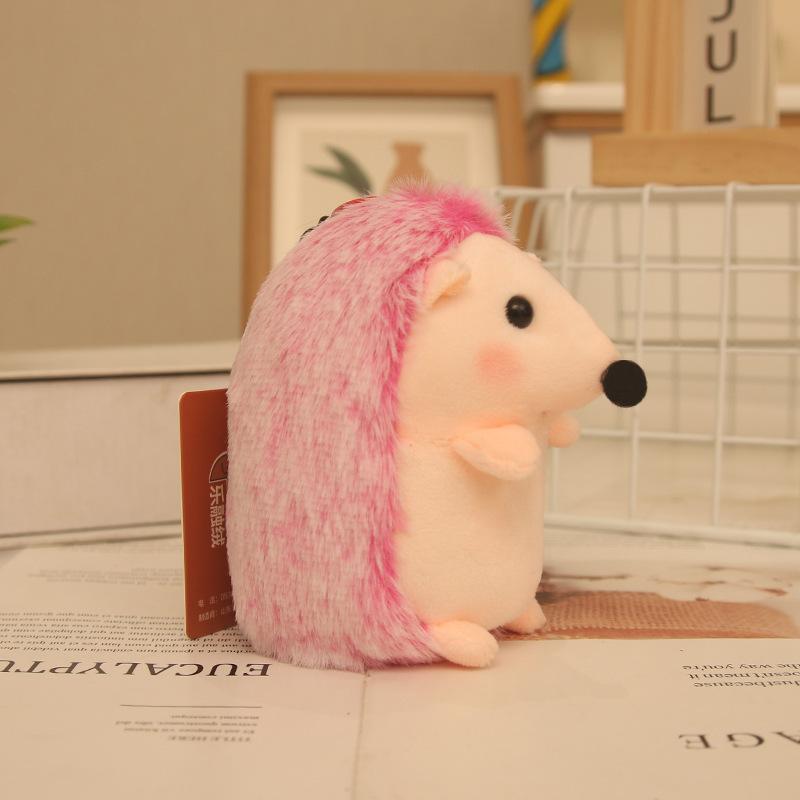 

Креативный супер милый милый бутиковый маленький плюшевый брелок-подвеска в виде ежика, детские аксессуары, подарки Hedgehog [4 inch] [Ordinary lanyard] красный