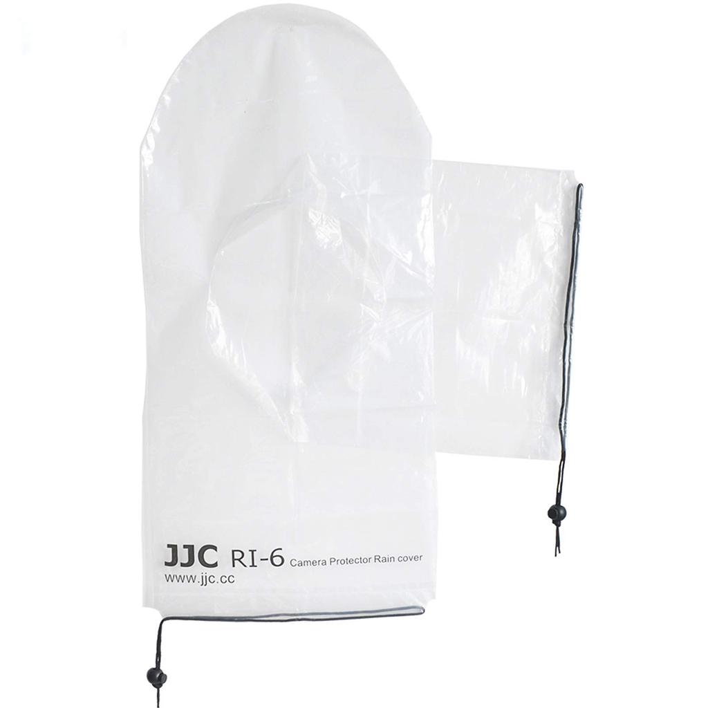 JJC Camera Rain Cover for Flash and Tripod Compatible with Sony Canon EOS Kiss M2 Nikon and Lens x Tripod 1+1 Set, Transparent, Use, A6600, A6500,
