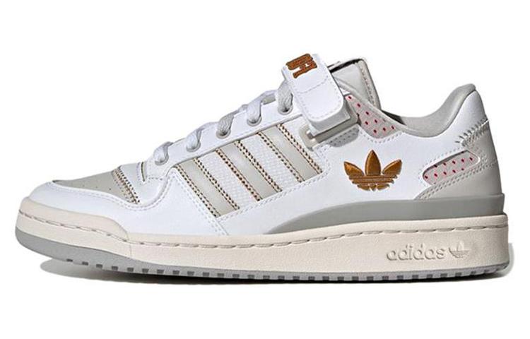 Adidas Forum Low  White Grey Embroidered  IE0477 40