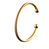 Titanium Steel  C-shaped Gold Opening Light Luxury Niche , European and American Simple Temperament High-end   Jewelry