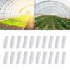 Tunnel Hoop Clips Pipe Clamps 20PCS Plant Stakes Temperature Resistant Anti Rust Greenhouse Shed Film Reliable