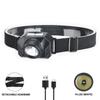 2 COB Yellow Light Dual Light Source Led Headlamp Outdoor Camping Lantern Portable Headlight Head Lamp Usb Head Flashlight Torch