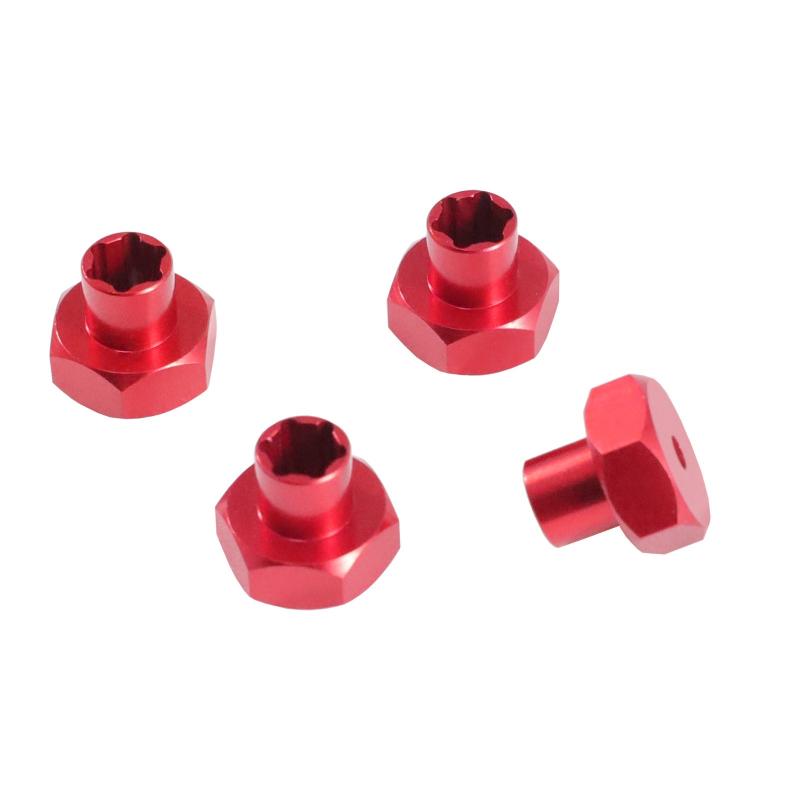 4Pcs Aluminum Alloy 5Mm To 12Mm Hex Wheel Hub Adapter Conversion For Wpl D12 D14 1/10 Mn Model D90 Mn82 Mn99S Mn78 Wheels