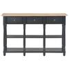 Tables Console Table Black 110X30x76cm Engineered Wood