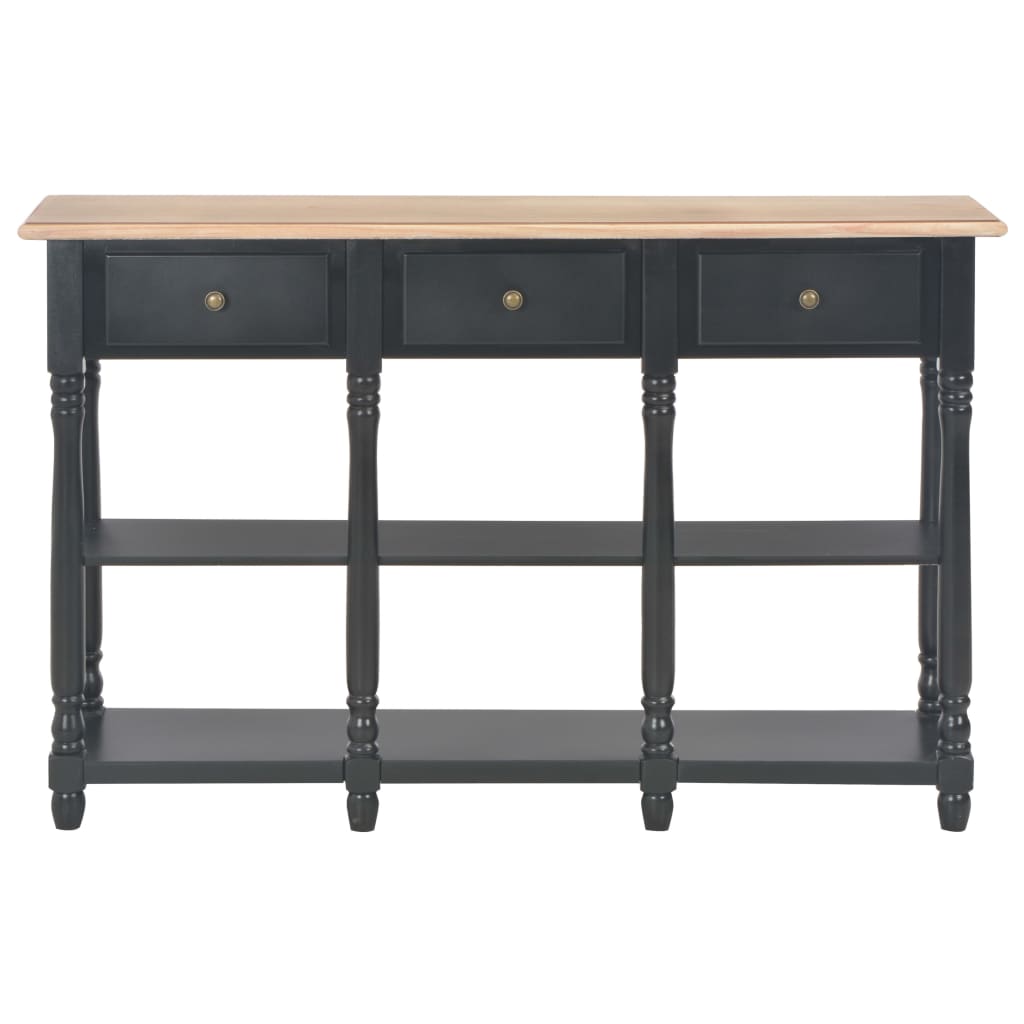 Tables Console Table Black 110X30x76cm Engineered Wood