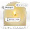 Flameless LED Pillar Candle | Real Wax | Flickering Flame | Battery Operated | Remote Control | 24H Timer | Home Decor | Festive Lighting