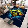 Game Controller Print Teppich Rechteck Fußmatte für Wohnzimmer Dekoration Polyester Zuhause Sofa Schlafzimmer Flur Bereich Dekor Teppiche