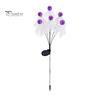 Neon Green LED Pathway Lights Halloween Swaying Ghost Outdoor Decorations, Solar Powered Stake Light, 6 LEDs Yard Signs Lights, Waterproof Garden with