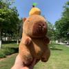 Capybara Plüschtiere Kawaii Stofftiere Anime Orange Capibara Schildkröte Rucksack Kapibala Weich Niedlich Kinder Spielzeug Geburtstag Weihnachtsgeschenk