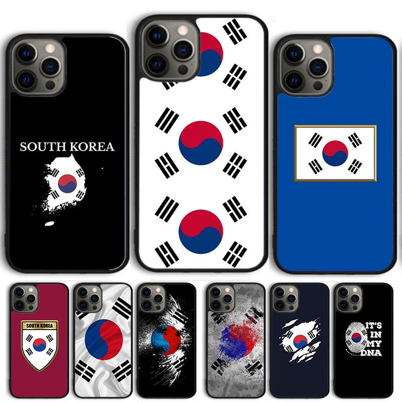 South Korea Flag Phone Case Cover For iPhone 17 Air 15 16 14 13 12 Pro Max 11 Pro Max Plus Coque Shell